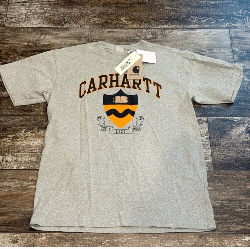 Carhartt Heather Gray Crest Logo T-Shirt